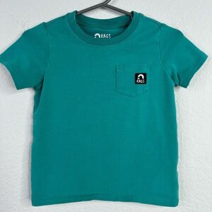RAGS T-Shirt Toddler 18-24M Teal Soft Stretch‎ Casual Short Sleeve Everyday